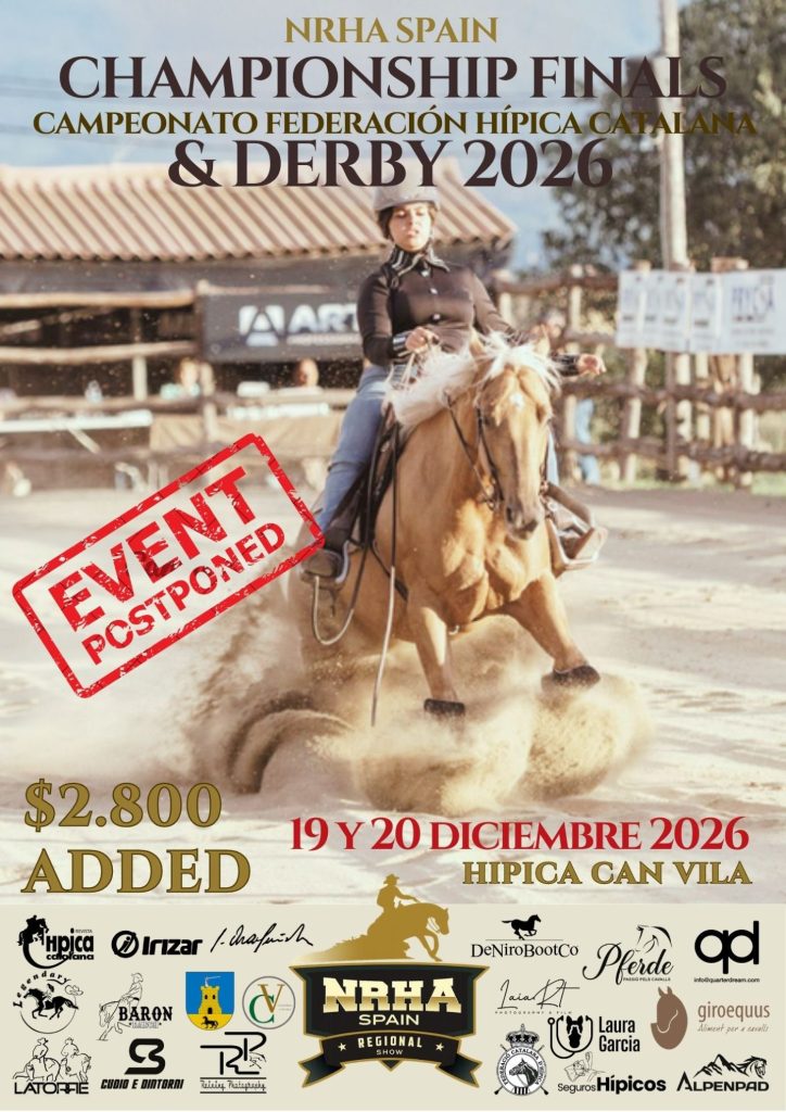 evento final campeonato derby nrha spain y campeonato fch 2026 2